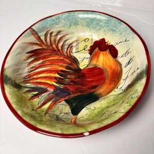 Certified International Susan Winget Rooster Ceramic 13 inch Pasta Serving Bowl